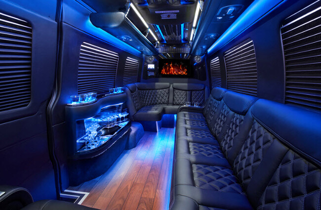 Sprinter limo rental exterior